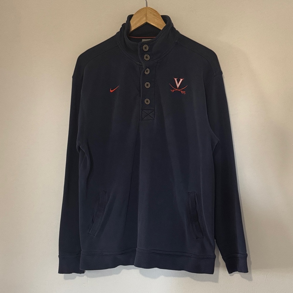 Vintage Virginia Cavaliers Nike Long Sleeve Polo / Medium / 2000s